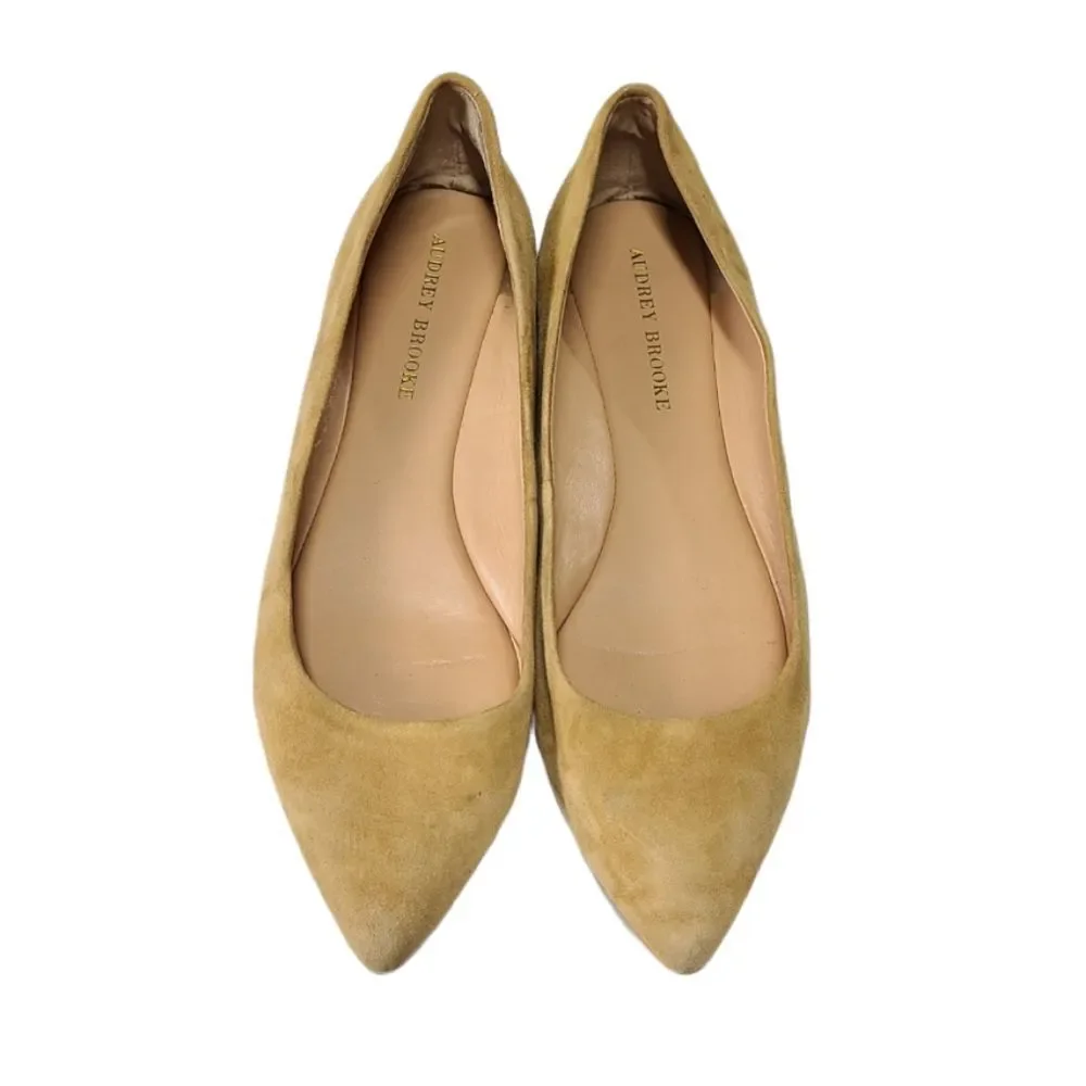 Audrey Brooke Women's Leather Pointed Toe Flats Size 10 - Picture 2 of 7